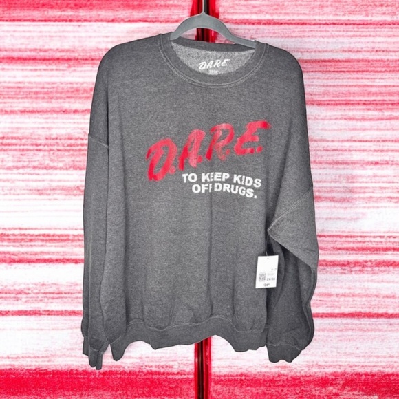 Forever 21 Tops - Forever 21 D.A.R.E. To Keep Kids Off Drugs Sweatshirt Plus Size 2X/3X NWT